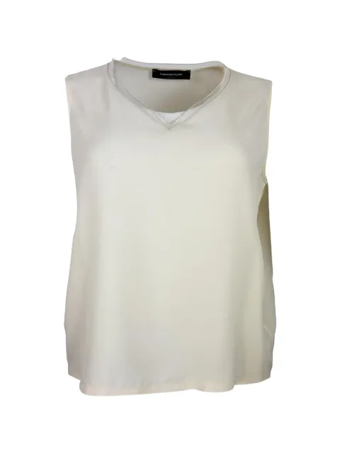 Fabiana Filippi sleeveless top Neutrals TPD266F295L775