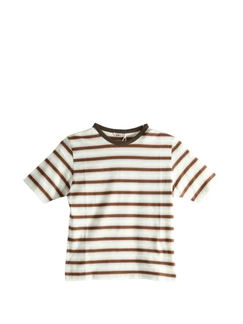 Auralee gradient striped T-shirt Brown A26ST04GJ