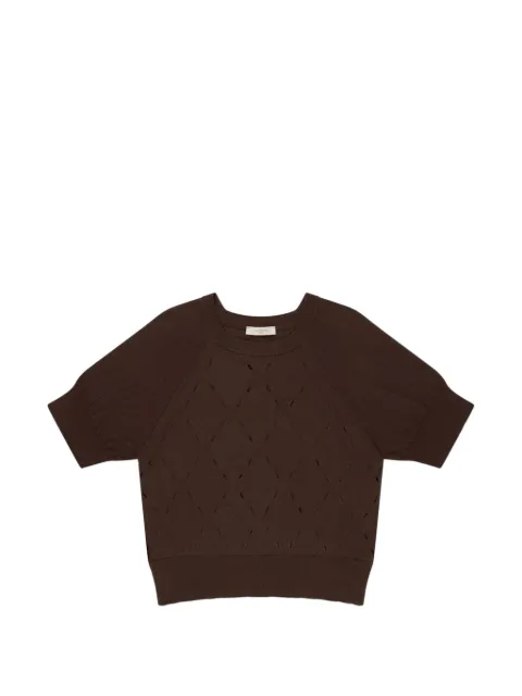 Zanone cotton sweater Brown 850344ZA479
