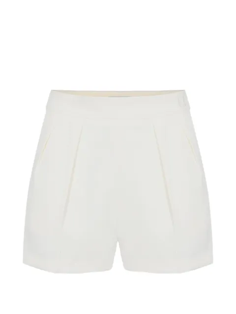 Elisabetta Franchi shorts in lightweight crêpe fabric with darts White SH01062E2