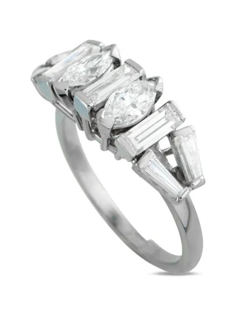 LB Exclusive platinum diamond ring Silver MF43031726