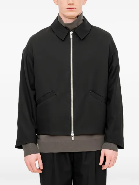 Devoa zip-up jacket Black JKKASWG