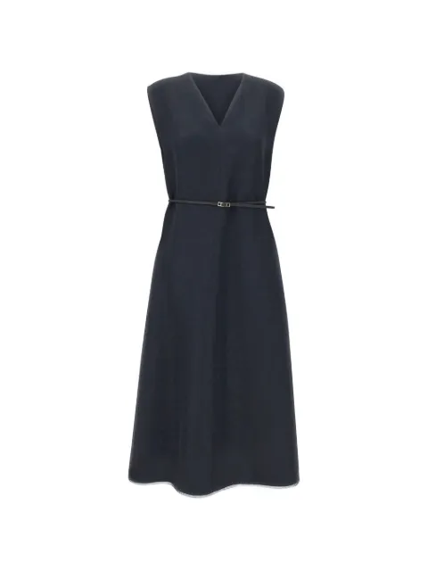 Fabiana Filippi V-neck belt midi dress Blue ABD276F620M148