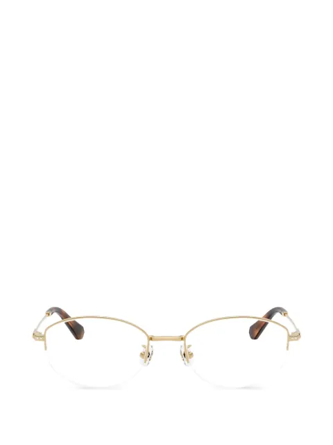 Swarovski Eyewear oval frame glasses Gold SK1039D4004