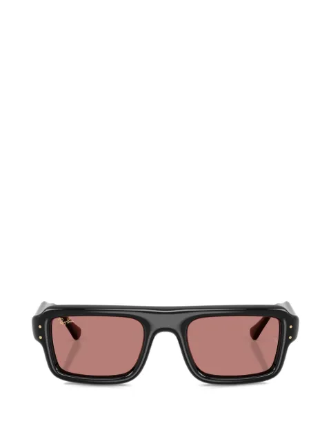 Ray-Ban rectangle-frame sunglasses Black RB495460169