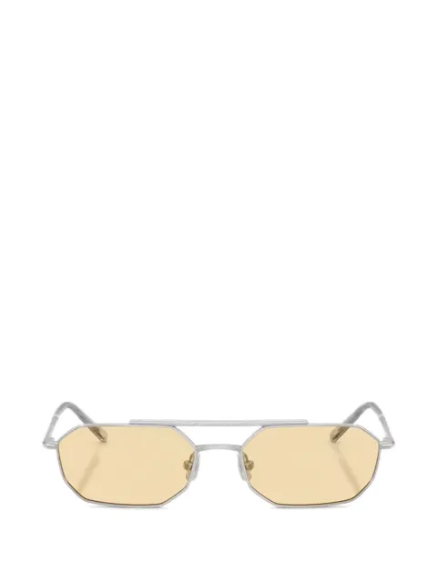 Brunello Cucinelli Tyler geometric-frame sunglasses Silver BC1012T5001