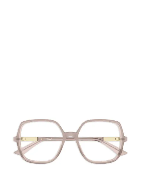 Chloé Eyewear logo-detail glasses Neutrals CH0368O