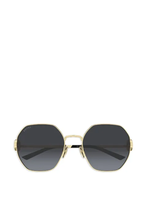 Gucci Eyewear logo-detail sunglasses Gold GG2046S
