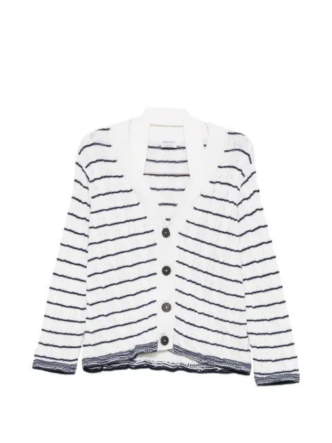 Alexander McQueen striped cardigan White 876681Q1BH4