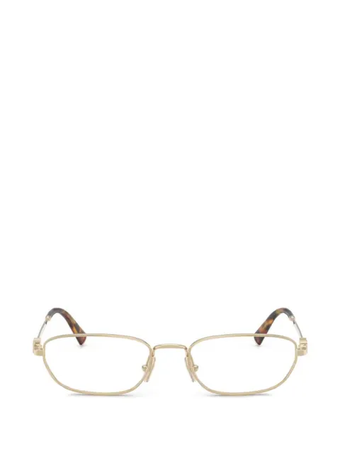 Miu Miu Eyewear rectangle-frame glasses Gold MU52ZVZVN1O1