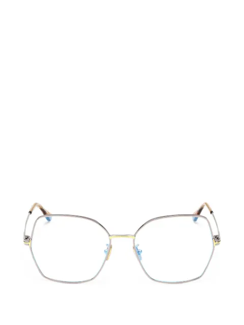 TOM FORD Eyewear geometric-frame glasses Grey FT5876B