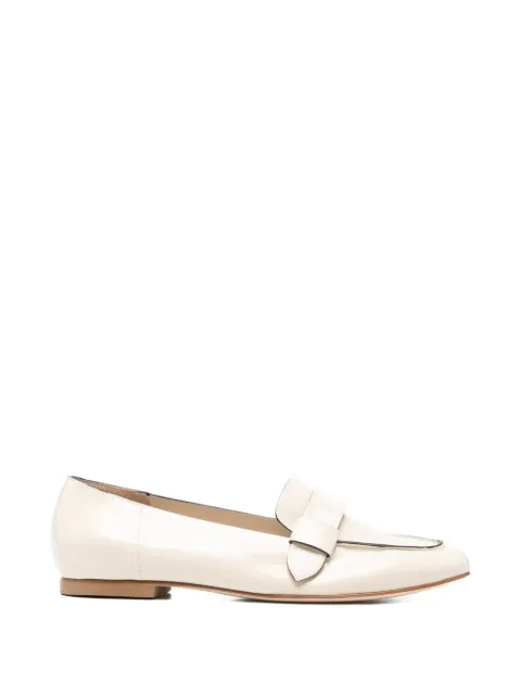 Anna F. patent-finish almond-toe loafers Neutrals 1944