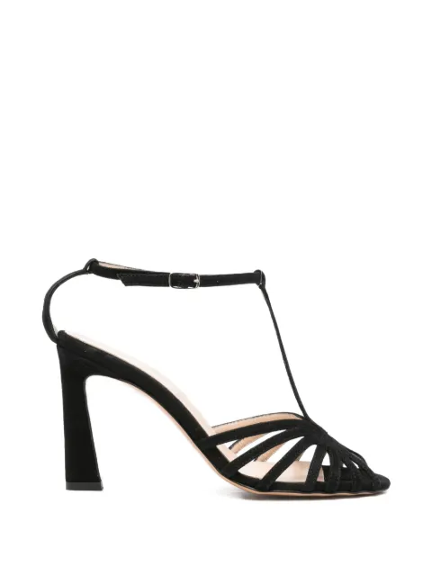 Anna F. caged T-bar sandals Black 3654