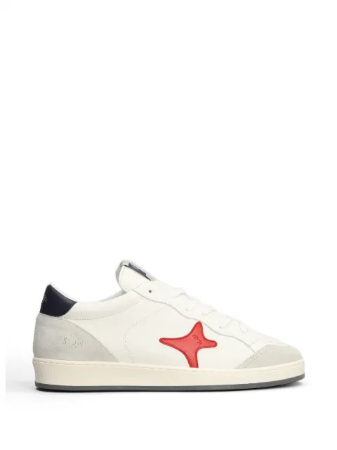 Ama Brand star-patch lace-up sneakers White 4579