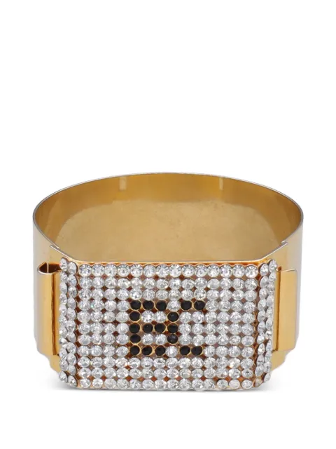 Enrico Coveri Vintage logo-embellished cuff bracelet Gold W22062003