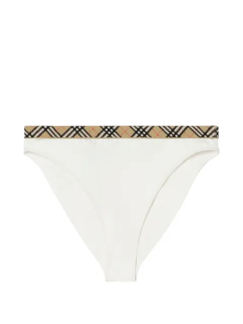 Burberry Check trim bikini briefs White 8122500