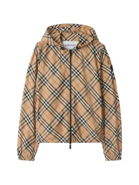 Burberry Check hooded jacket Neutrals 8122915