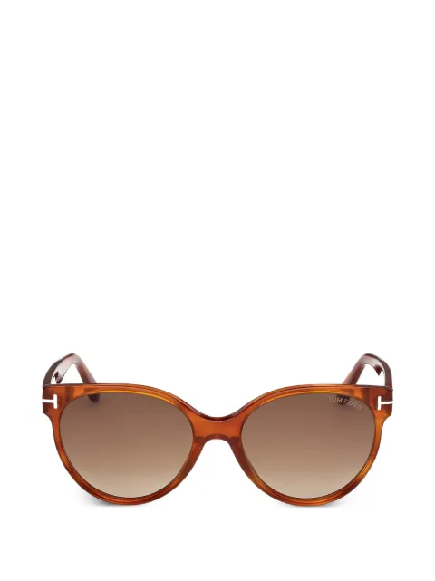 TOM FORD Eyewear Tallulah round-frame sunglasses Brown FT1311