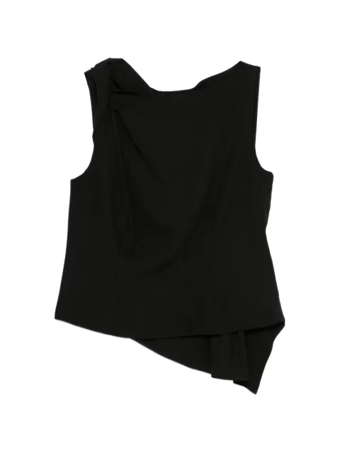 Róhe asymmetric draped top Black 41920273