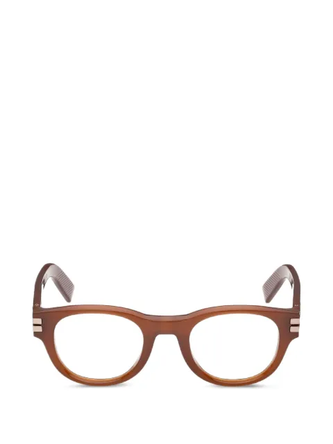 Zegna round-frame glasses Brown EZ5347045