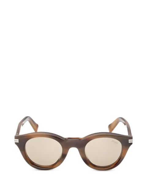 Zegna round-frame sunglasses Brown EZ0302