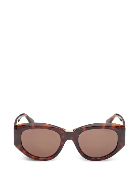 Max Mara Eyewear oval-frame sunglasses Brown MM0198