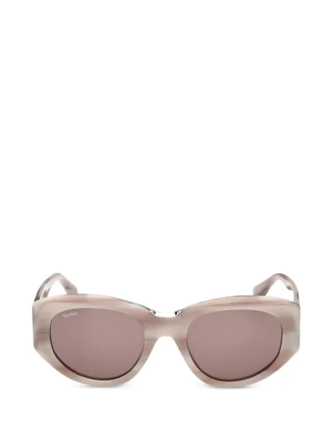 Max Mara Eyewear oval-frame sunglasses Neutrals MM0198