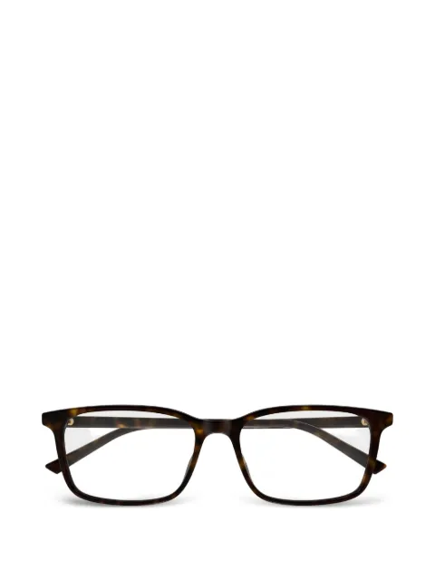 Gucci Eyewear rectangle frame glasses Brown GG1997O006