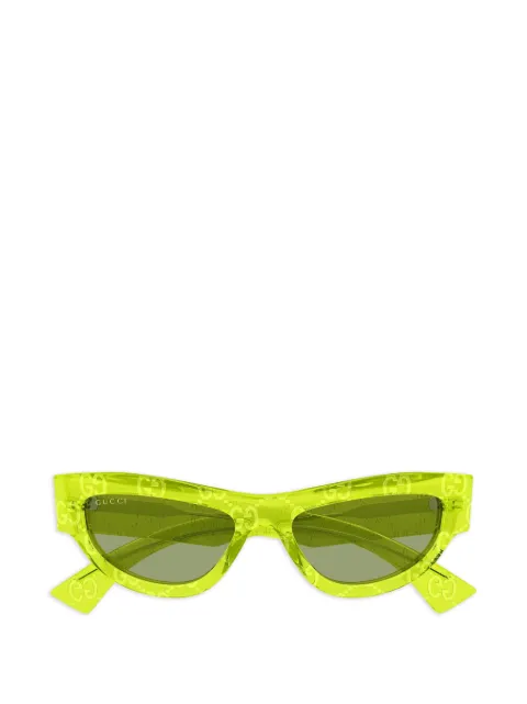 Gucci Eyewear oval frame sunglasses Yellow GG1834S014