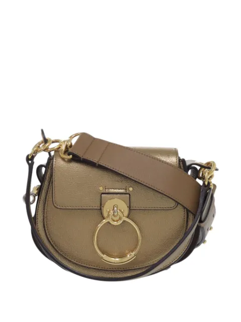 Chloé Pre-Owned 2019 Small Leather Tess satchel Gold 93E6V78I5N57Q42G