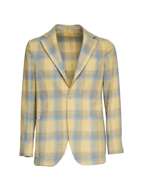 Camiceria Piccolo Panarea check-pattern blazer Neutrals MK100OVG
