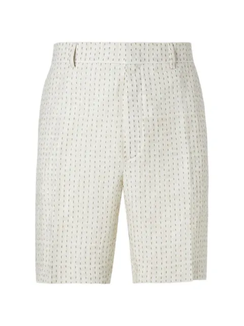 FENDI stitching linen trousers Neutrals FB0821AU7N
