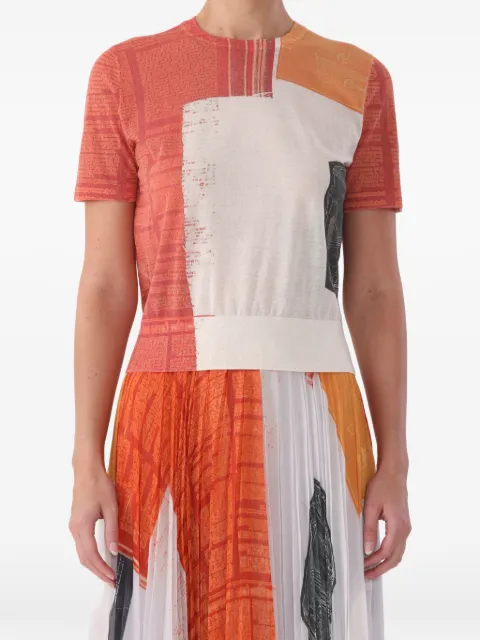 Jason Wu Collection x Robert Rauschenberg artwork sweater Orange S2603012B