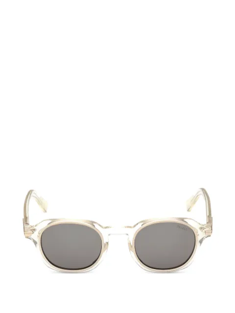 Zegna oval-frame sunglasses Neutrals EZ0286