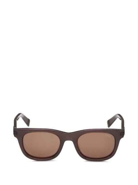 Zegna rectangle-frame sunglasses Brown EZ028148E