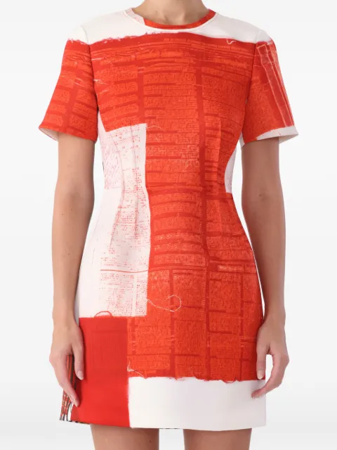 Jason Wu Collection x Robert Rauschenberg artwork mini dress Red S2612002B