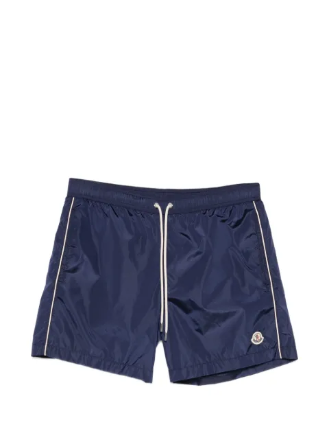Moncler drawstring piping swim shorts Blue L10912C000115985M