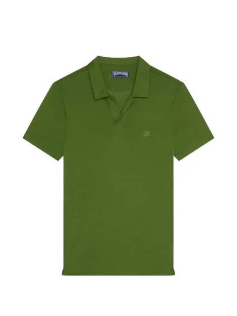 Vilebrequin collared embroidered T-shirt Green PRLH9R02
