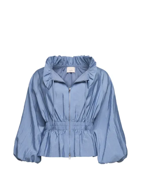 Cinq A Sept ruffled peplum jacket Blue ZJ9905130ZSTNW