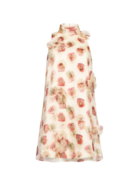 Cinq A Sept floral appliqué dress Neutrals ZD285411594ZGRDMT