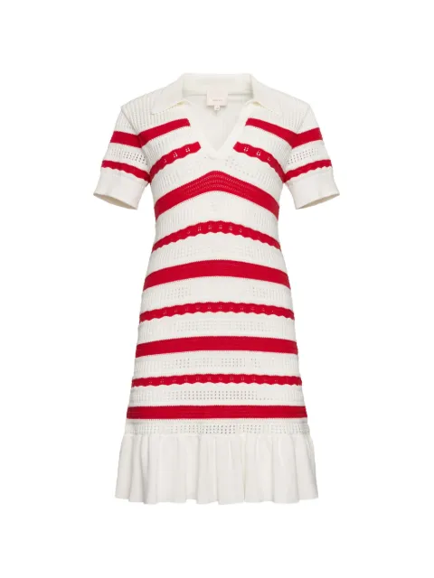 Cinq A Sept striped polo dress White ZK10456554ZGBIR