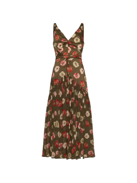 Cinq A Sept twisted floral dress Green ZD332111592ZDKOLM