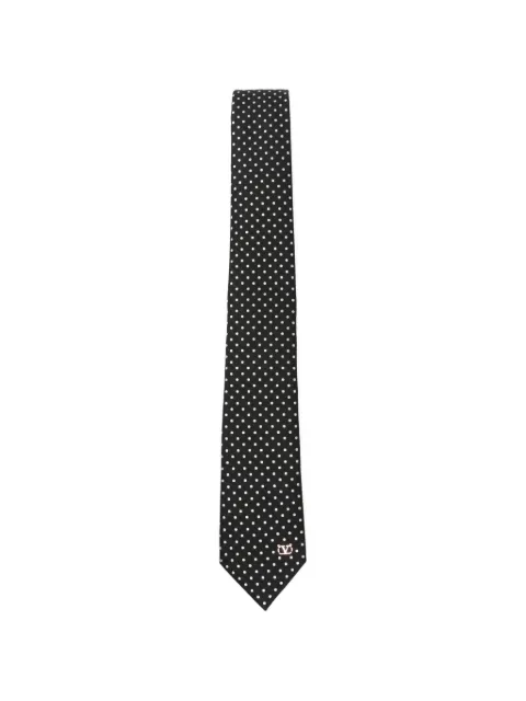 Valentino Garavani polka-dot tie Black YEV195CLY
