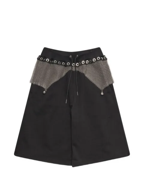 Chopova Lowena Titan Chainmail shorts Black 4178