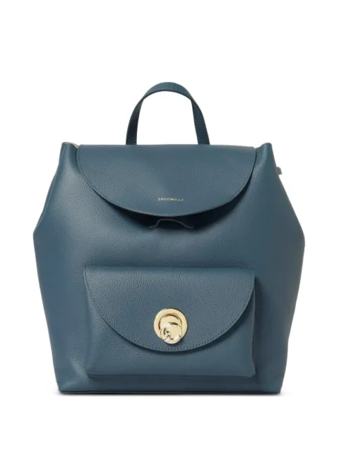 Coccinelle top-handle leather backpack Blue E1TOA140101