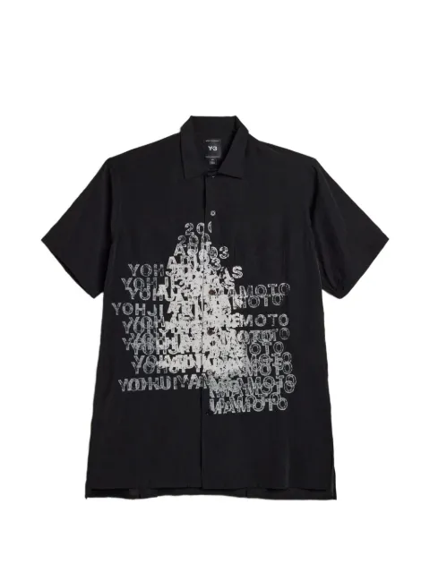 Y-3 short-sleeve print shirt Black KR0169