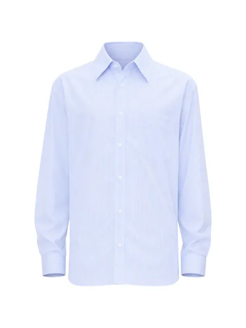 A.P.C. Malaury pocket-detail striped cotton shirt Blue COHNOH12661IAB