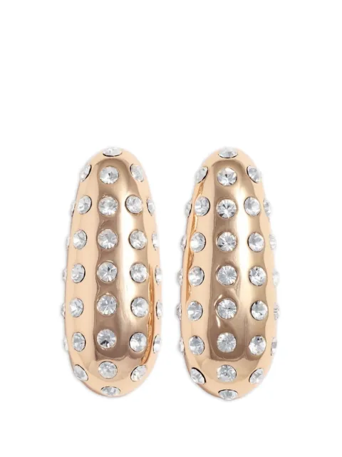 Self-Portrait crystal-embellished earrings Gold SS26639EGD
