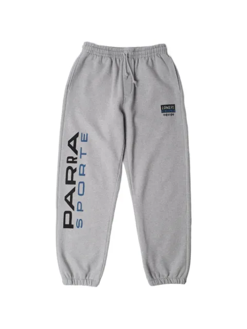 BY PARRA Sporte drawstring-detail cotton track pants Grey 55125