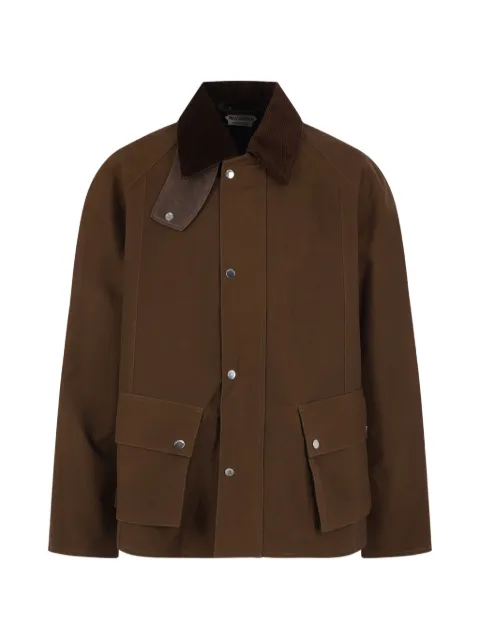 JW Anderson raglan-sleeve corduroy-collar jacket Brown JK0407PG1683